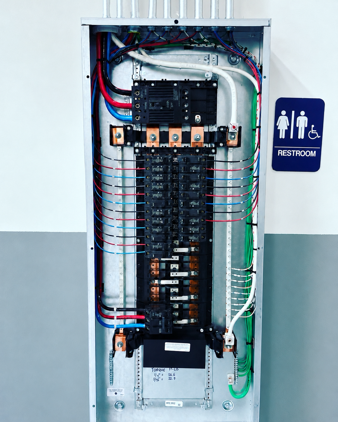 DDR Electric LLC three-phase commercial panel installation